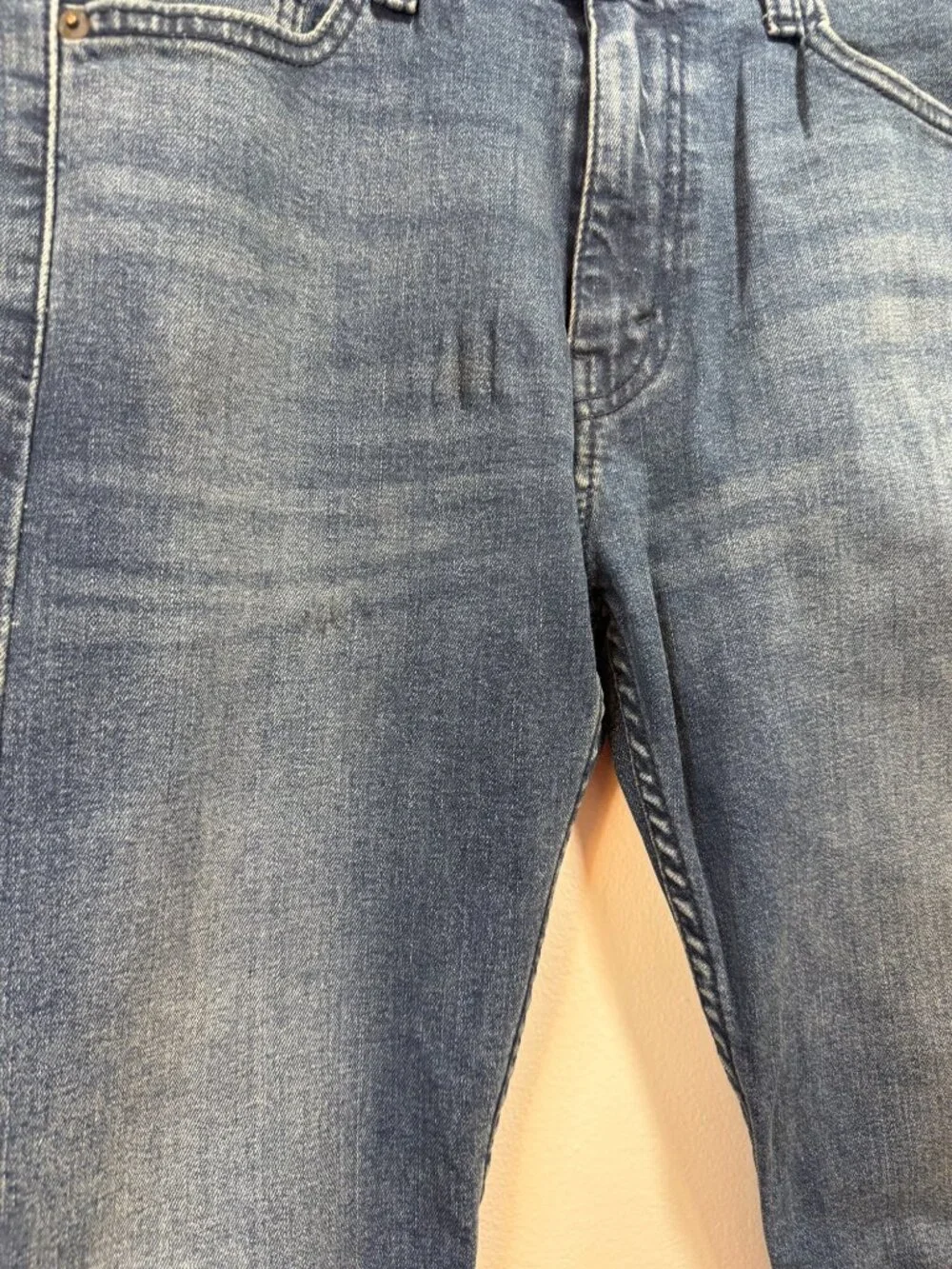 Levis 513 Slim Straight Jeans W30 L32 Mens Medium Wash Denim